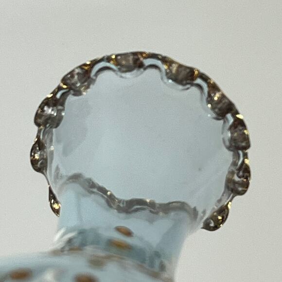 Venetian Murano Signed Bud Vase 24kt Gold 7" Hand Painted Mouthblown Fine Art - Picture 14 of 16